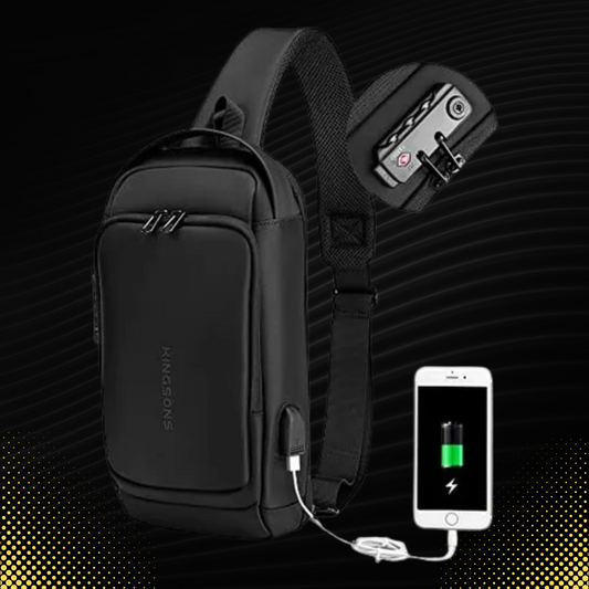 Bolso cruzado antirrobo negro