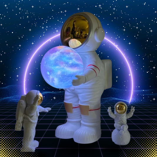Lámpara de astronauta con altavoz